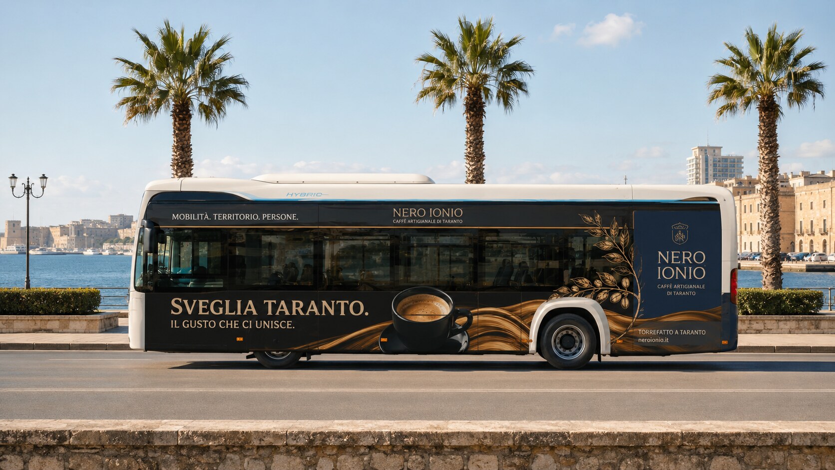Esempio di pubblicità sul retro autobus